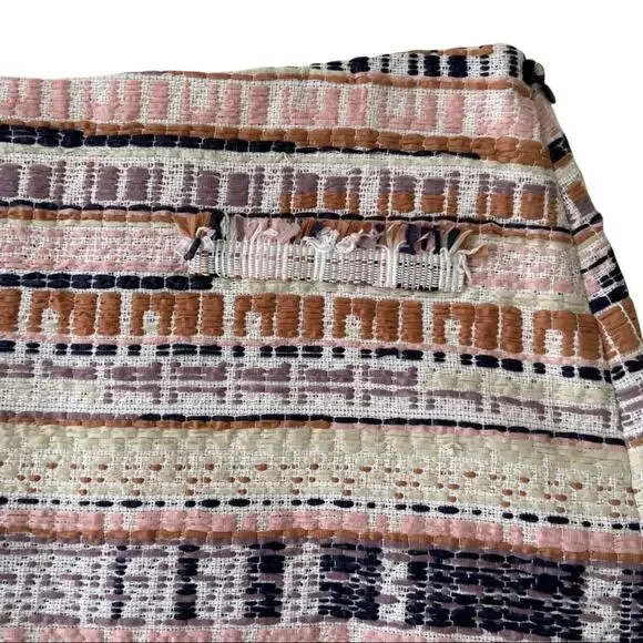 Masscob Pink Multicolored Tweed Mini Skirt Women's Size 38